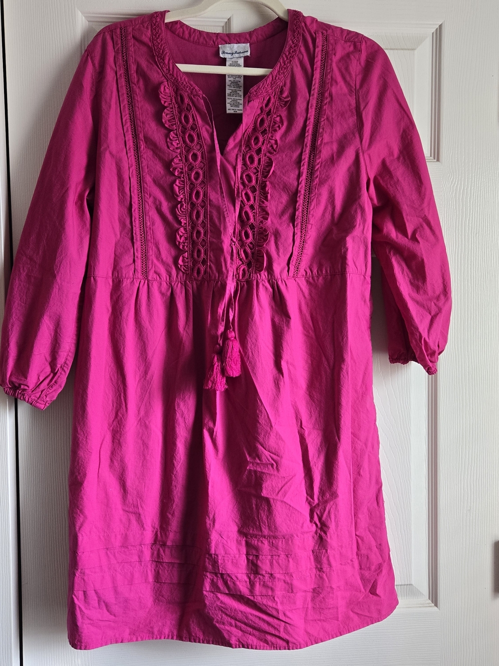 Tommy Bahama Salina Key Poplin Split Neck Dress